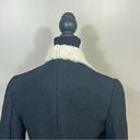 ZARA  Moto Wool Fleece Faux Sherpa Shearling Blazer Jacket Sz S Black Penny Lane Photo 10