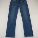 Pilcro and the Letterpress  Slim Straight Raw Hem Cropped Jeans 26 Photo 0