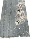 Venus  Floral Applique Wide Leg Flare Bootcut Jeans size 6 Photo 8