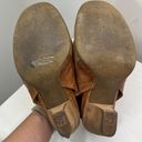 Paul Green  Cayanne Peep Toe Nougat Leather Sandal Size 5.5 Photo 8