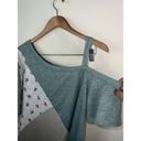Harper Haptics but Holly  One Cold Shoulder Mixed media blouse Photo 1
