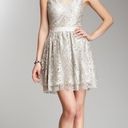 Robert Rodriguez  Tiered Metallic Lace Minidress Photo 2