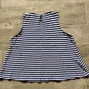 Bobeau  Nordstrom White Blue Striped Tank Top HIGH QUALITY Made in USA XS Photo 2