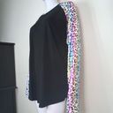 Acting Pro  Rainbow Metallic Leopard Raglan Sleeve Shirt Photo 8