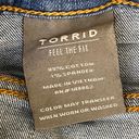 Torrid Feel The Fit Cropped High Rise Jeans Factory Whiskering Distressing 16R Photo 5