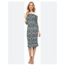 Maggy London Women's Chantilly Lace Printed Crepe Sheath Dress Photo 2