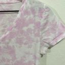 Isabel Maternity  by Ingrid & Isabel Pink Tie-Dye Short Sleeve V-Neck T- Shirt M Photo 3