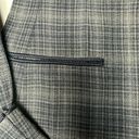 Anne Klein  II Black Gray Plaid Single Button Blazer Jacket Size 2 Women’s VNTG Photo 3