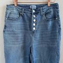 Abound  Exposed Button Fly Distressed Jeans Stretch 28 Photo 3