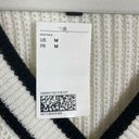 H&M NWT  Cropped Knit Sweater Vest in White/Black Size M Photo 6