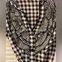 she's cool Black and white checkered ruffles checkered Dress Medium Juniors Photo 1