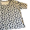 Wonderly  womens light blue leopard print top 4X Photo 3