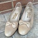 Salvatore Ferragamo  Nude Kitten Heel Shoes size 8 1/2 Photo 2