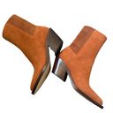 Coach NIB  Prestyn Suede Leather Ankle Boot Burnished Amber 7 Photo 1