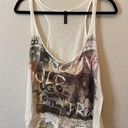 Full Tilt Young Wild & Free American Flag Tank with Lace Photo 0