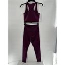 Girlfriend Collective  Sz S Set Paloma Bra Compressive Legging High Rise Plum​ Photo 8