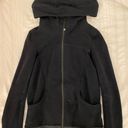 Lululemon Black  Full-Zip Scuba Hoodie Size 4 Photo 2