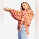 Billabong  Floral Multicolor Day After Day Oversized Button-Down Shirt Size S Photo 1