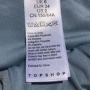 Topshop Baby Blue  Textured Front Knot Bikini Bottoms Photo 6