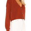 Lovers + Friends  adella Cardigan sweater cropped burnt orange rust sz S revolve Photo 2