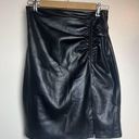 Nanushka Vegan Black Leather Skirt Sz. S Photo 2