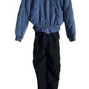 Vintage Blue Bogner  Black Jacquard Nylon Ski Snow Jumpsuit Size 8 Photo 10