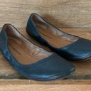 Lucky Brand Emmie Black Leather Ballet Flats Sz US 9 EU 39 Photo 4