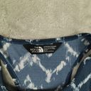 The North Face  Blue and White Chevron Printed Flashdry Tank Top size Medium Photo 1