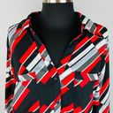 Relativity  Abstract Print Button Down Top 2X Photo 1