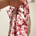 ZARA Pink and White Wrap Spaghetti straps dress Size S Photo 5