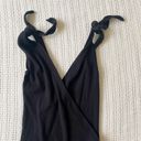 Wilfred Free Wilfred Aritzia Neva Black Bodysuit Size XXS Tie Straps Photo 4