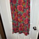 LuLaRoe  Multicolor Floral Print Knit Sleeveless Open Vest Kimono Duster XS Photo 7