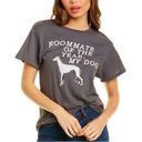 Wildfox 270-
Gray Roommate Of The Year Dog Graphic Small New Cotton Tee Shirt Photo 0