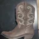 Cowgirl Boots Brown Size 7 Photo 0