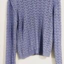 Vintage Blue  Crochet Open Knit Lightweight Sweater Photo 1