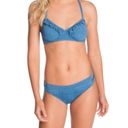 Vera Bradley  Shannon Chambray Ruffle Bikini Top in Medium Wash Blue Photo 1