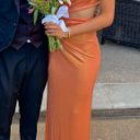 J Angelique Orange Maxi Dress Cutout Gown Photo 0