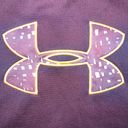 Under Armour  Womens Hoodie Hooded Sweatshirt Loose Fit ColdGear Purple Large Photo 2