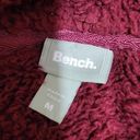 Bench  Burgundy Sherpa Fleece Lined Full Zip Hoody - Size Medium Photo 4