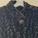 Dennis Basso  Black Faux Fur Jacket Photo 1