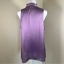 Violet+Claire Purple V-Neck Ruffle Sleeveless Blouse Tank Top - Size Medium Photo 1