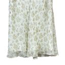 White House | Black Market  Floral Cream Skirt 100% Silk Lightweight Sz 10 Lined Photo 7