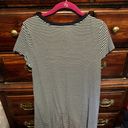 SO Navy Blue Striped Tshirt Dress Photo 1