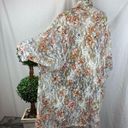 Est. 1946 White Floral Sheer Lace Open Front Kimono Swim Cover Up Robe by  Photo 5