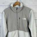 The North Face  Womens size Large Denali Polartec Fleece Jacket White Flaws Photo 2