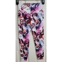 Balance Collection Balance Connection Purple Floral Active Leggings with Dry-wik, Sz M New Photo 1