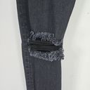 Reformation  Jeans Womens Size 25 Faded Black High Waisted Destroyed Knee Skinny Photo 2