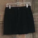 Celebrity Pink  Skirt Women's 3/26 Black Denim Festival Stretch Short Pockets Photo 0