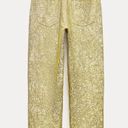 ZARA  SHINY MID WAIST PANTS STRAIGHT LEG ZW COLLECTION Gold Size S NEW Photo 12