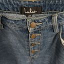 Lulus Button Fly Denim Blue Size 28 Photo 1